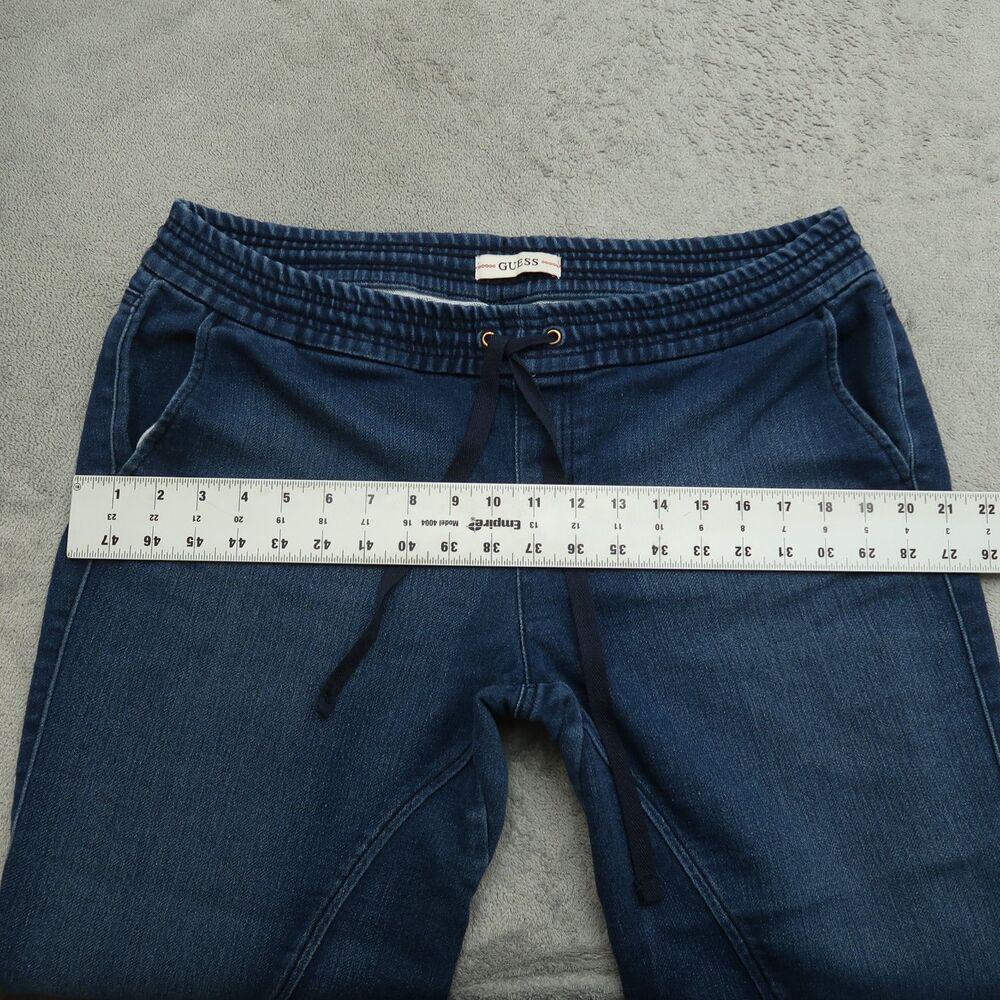 Guess Jeans Women's Size 31 Blue Mid-Rise Elastic Waist Jogger Denim 24" Inseam - Picture 7 of 15